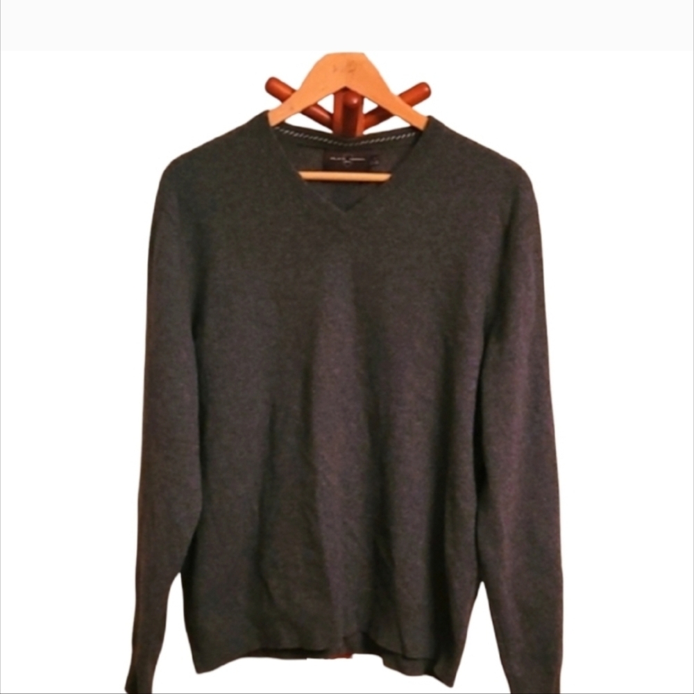Black Brown 1826 Gray Cashmere Sweater